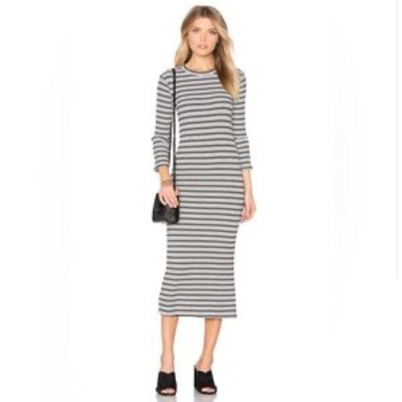 Monrow Dresses & Skirts - Monrow Striped Bodycon Dress